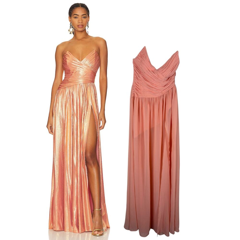 Retrofete Waldorf Strapless Maxi Dress Party Formal Wedding Guest Prom Hoco S